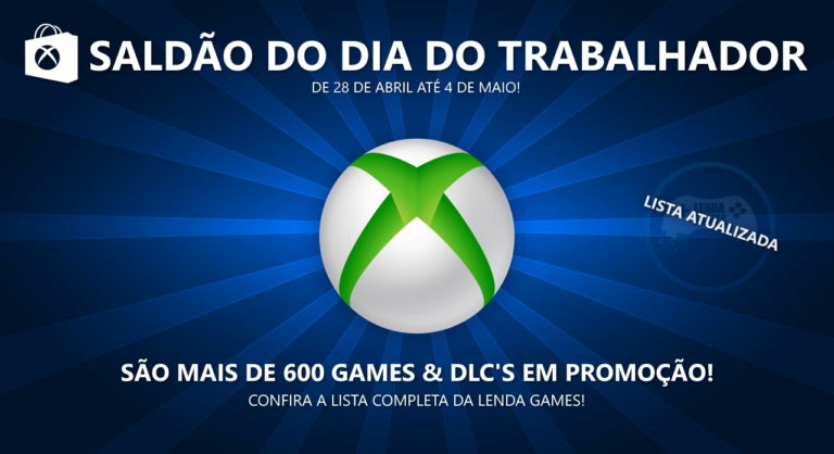 Xbox Live: Saldão de ofertas até 4 de maio – Dia do Trabalhador 2020 – Lista Completa!