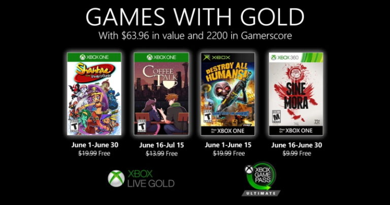 Games with Gold – Junho de 2020!