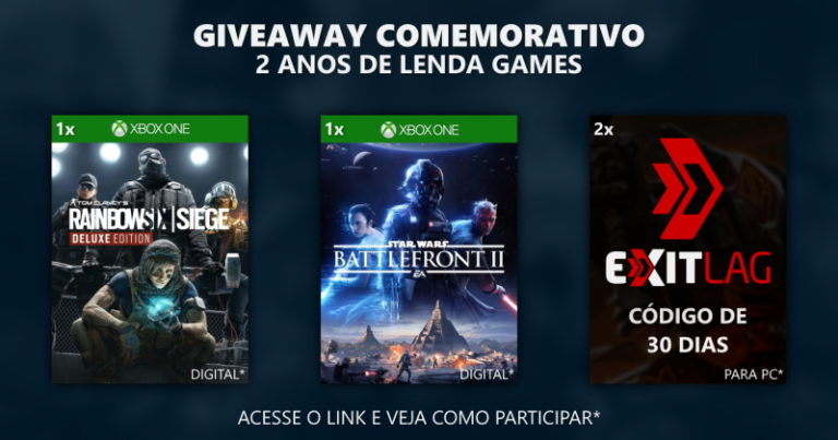 A Lenda Games esta comemorando 2 anos com um super Giveaway, participe!