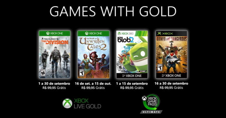 Games with Gold – Setembro de 2020!