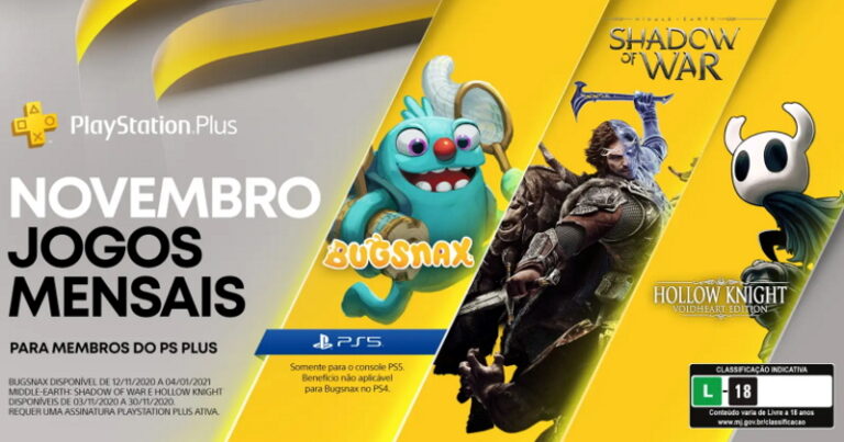 PlayStation Plus – Novembro de 2020!