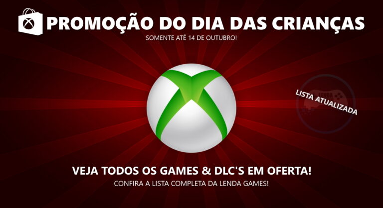 Xbox Live: Ofertas do dia das crianças 2020 – Até 14 de outubro – Lista Completa!