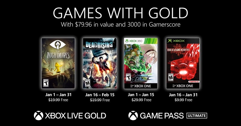 GwG) Games with Gold - Jogos Grátis - Janeiro de 2020 na Xbox Live!