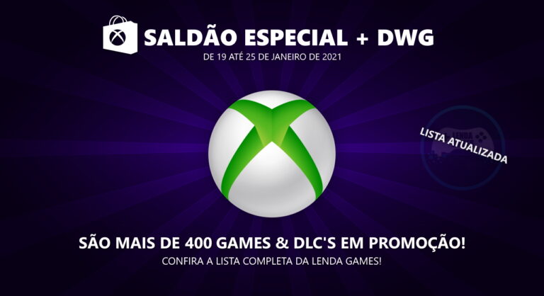 Saldão especial na Xbox Live + Deals with Gold até 25 de janeiro de 2021!