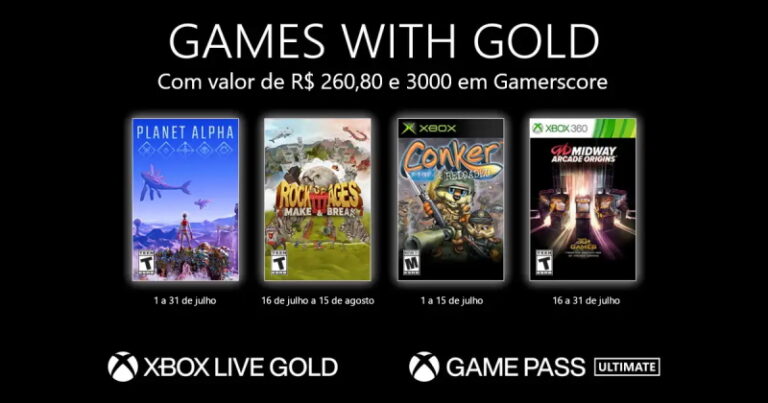 Games With Gold – Julho de 2021!