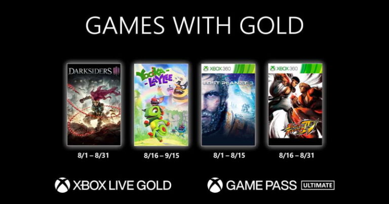 Games With Gold – Agosto de 2021!