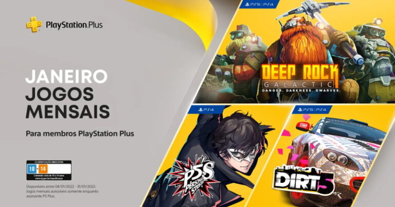 PlayStation Plus – Janeiro de 2022!